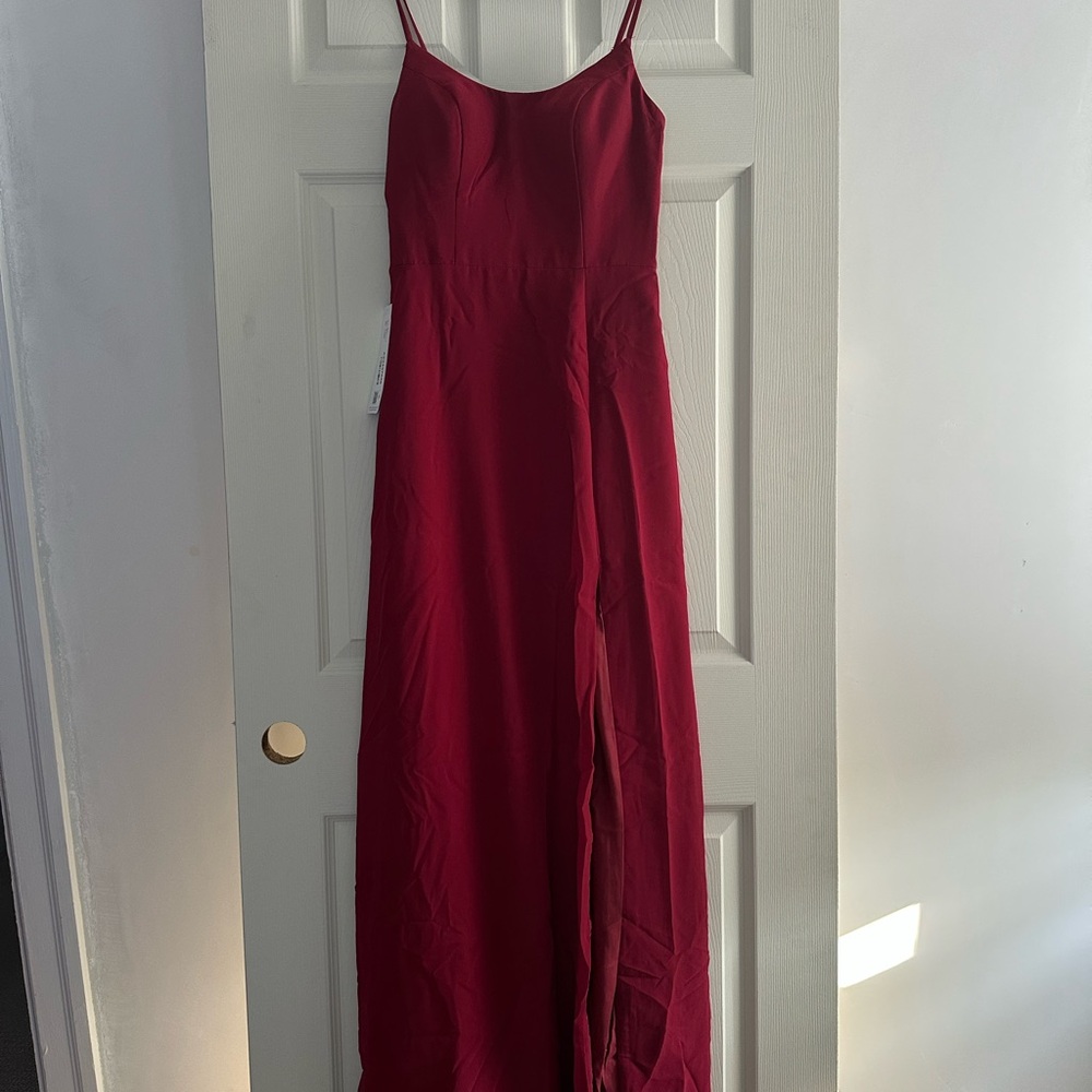 Azazie “Moira” Bridesmaid Dress, Burgundy, size A4